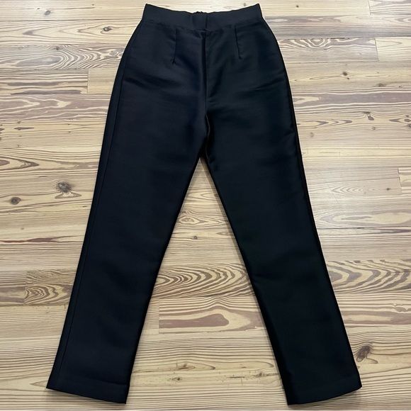 Alexia Maria Silk and Wool Cigarette Pants Size 6 - Picture 3 of 5
